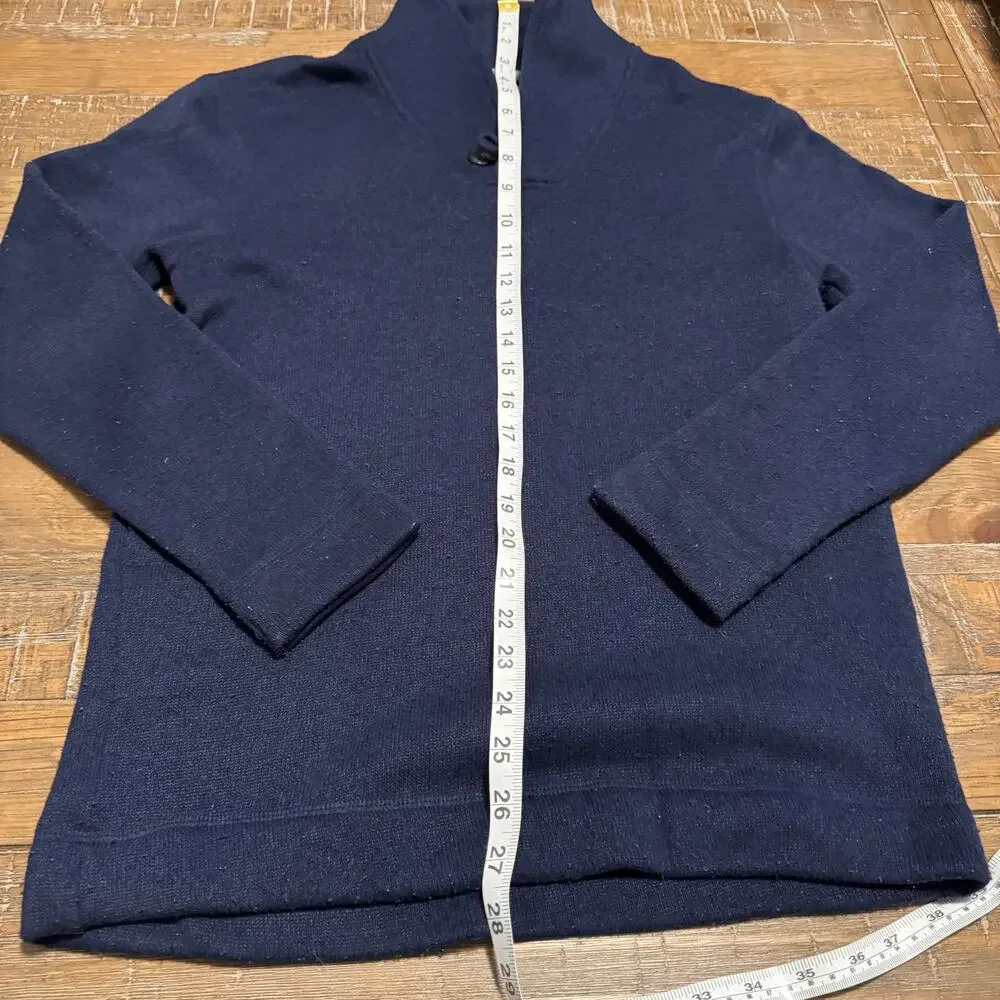 Old Navy Heathered Blue Shawl Collar w Button Pullover Sweater XL Boys 14-16